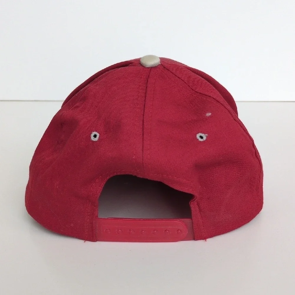 Ohio State Buckeyes Nutmeg Logo Hat - Red & Gray Strapback‎ Cap